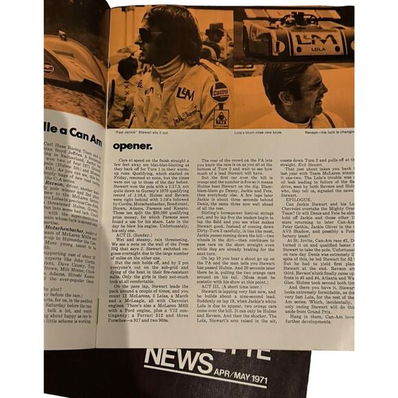 Corvette News Lot (5) VTG 1971 Magazine General Motors WSCC Watkins Glen Race - Picture 7 of 7